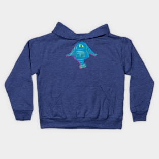 Blue Robo Kids Hoodie